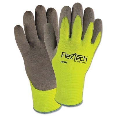 Hi Vis Thermal Syntheticknit Glove With Nitrile MPN:Y9239TXL