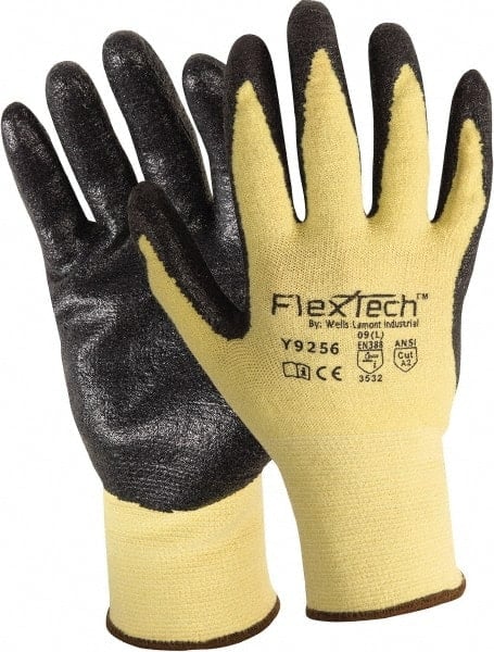 Cut-Resistant Gloves: Size XL, ANSI Cut A2, Foam Nitrile, Kevlar MPN:Y9256XL