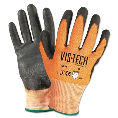 Vis Tech Hi Vis Cut Resistant Poly Coating L MPN:Y9294L