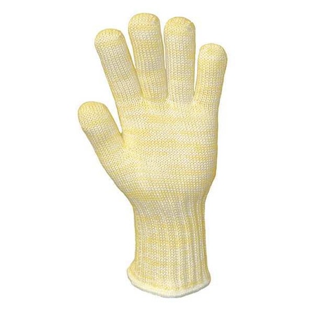 Heat Resistant Gloves, Kevlar®/Nomex®/Cotton, 500 Degrees F Max Temp., Yellow/White, S, 12 PK MPN:2610S-GR