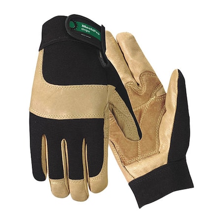 Mechanics Gloves, S, Black/Tan, Spandex MPN:7790S