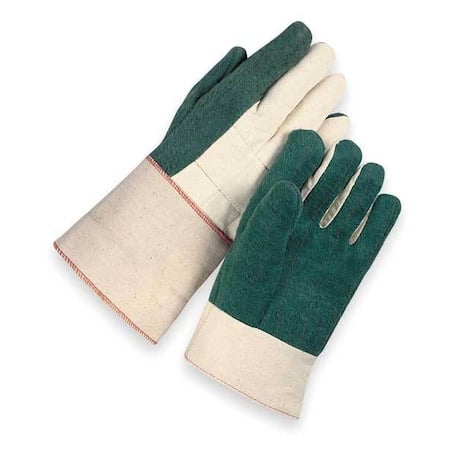 Heat Resistant Gloves, Cotton, 400 Degrees F Max Temp., Green, Men's L, 1 PR MPN:Y6302L