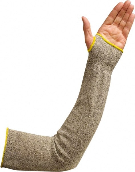 Cut & Puncture-Resistant Sleeves: Size Universal, Fiber, White & Yellow, ANSI Cut A3 MPN:SKC-24H