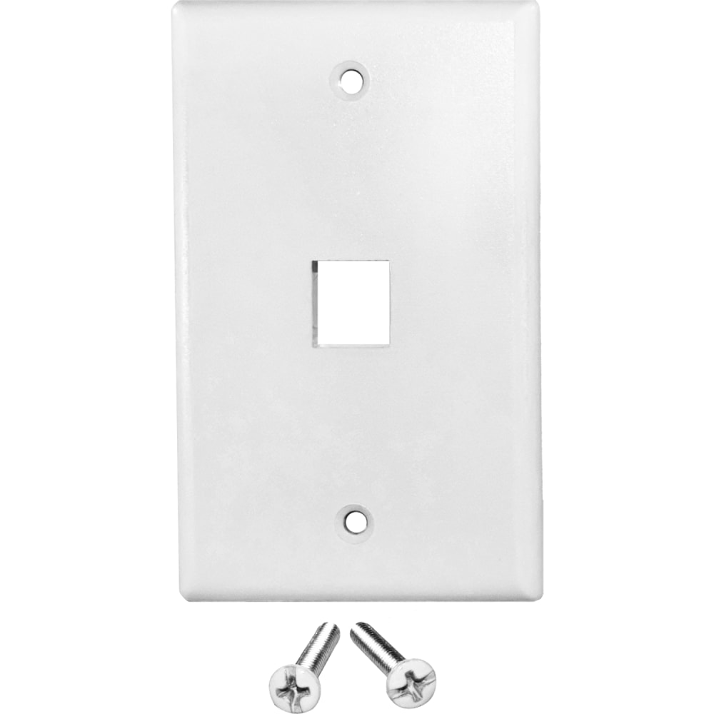 Weltron Faceplate - 1 x Socket(s) - 1-gang - White (Min Order Qty 71) MPN:44-791WH