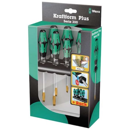 Screwdriver Set, Slotted/Phillips, 6 pcs. MPN:05007680001