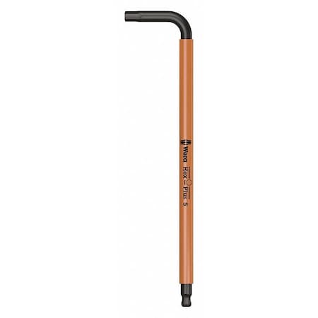 Plain L Key Hex Key, 5 mm Tip Size, 6 1/16 in Long, 1 1/16 in Short MPN:05022610001