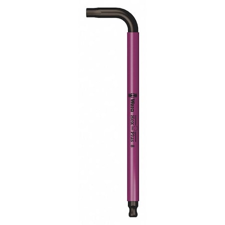 Plain L Key Hex Key, 8 mm Tip Size, 7 11/16 in Long, 1 7/16 in Short MPN:05022614001
