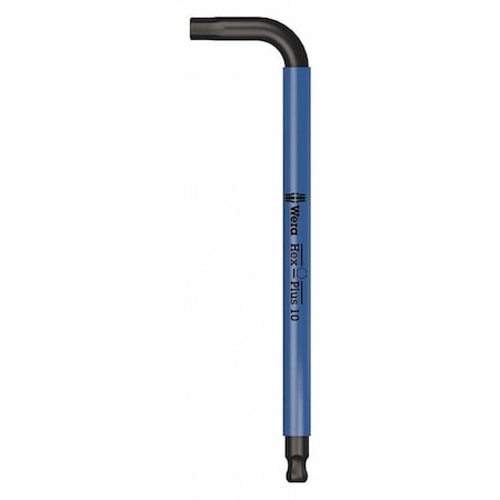 Plain L Key Hex Key, 10 mm Tip Size, 9 in Long, 1 11/16 in Short MPN:05022616001
