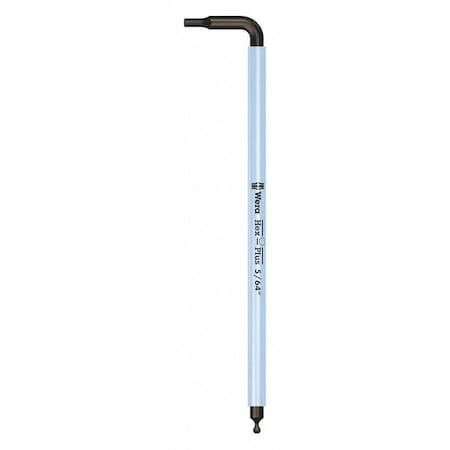 Plain L Key Hex Key, 5/64 in Tip Size, 4 in Long, 4 in Short MPN:05022630001