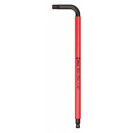 Plain L Key Hex Key, 7/32 in Tip Size, 6 3/4 in Long, 6 3/4 in Short MPN:05022635001