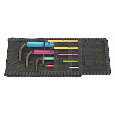 9 Piece SAE Plain- Color Coded, L Key Set MPN:05022639001