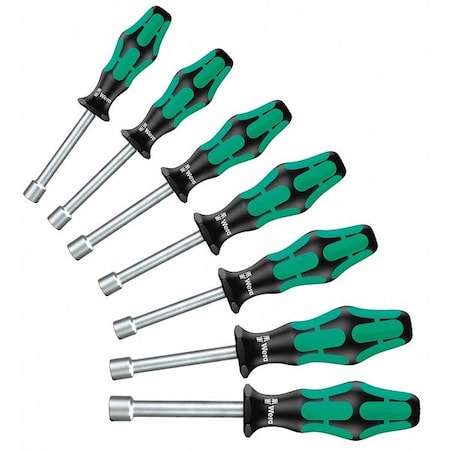 Nut Driver Set, SAE, Hollow Round, 7 pcs. MPN:05345230001