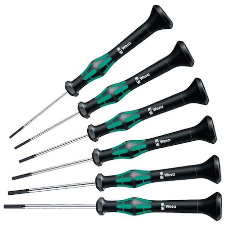 Precision Screwdriver Set, Slotted, 6 pcs. MPN:05345270001
