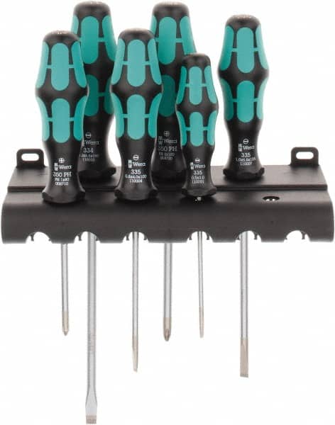 Screwdriver Set: 6 Pc, Phillips & Slotted MPN:05105650001