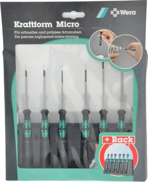 Screwdriver Set: 6 Pc, Phillips & Slotted MPN:05118150001