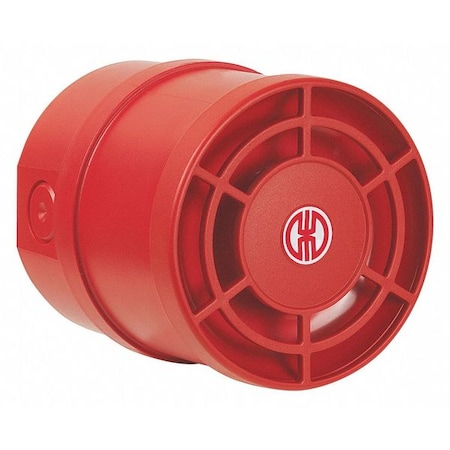 Multi-Tone Sounder, Buzzer, Continuous/Pulse, 115 to 230V AC, 115 dB, Polycarbonate/ABS Blend, Red MPN:14015060