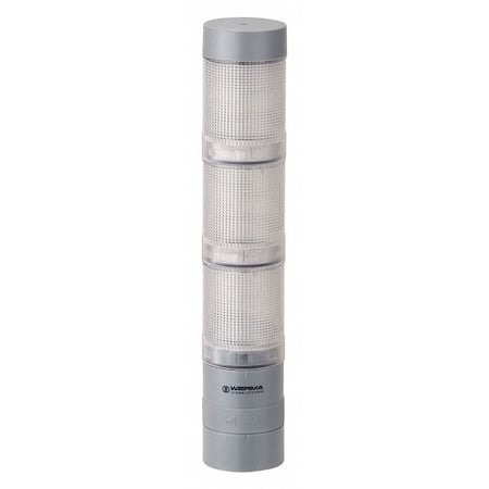 Tower Light Assembly, 24V AC/DC, Green, Red, Yellow, 40 mm Dia., 214 mm Height, LED MPN:63930101