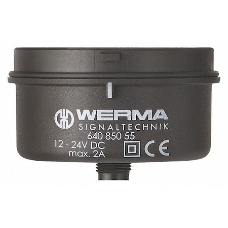 Terminal Element, 10 to 31V, 6V, Black, 2 3/4 in Dia., 2 5/16 in Height, KombiSIGN 71 Series MPN:64088000