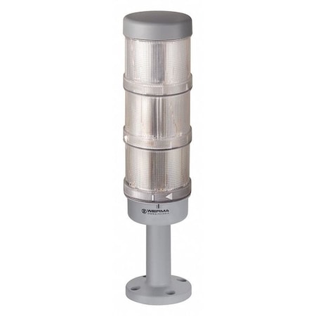 Tower Light Assembly, 24V AC/DC, Green, Red, Yellow, 70 mm Dia., 299 mm Height, LED MPN:64900102