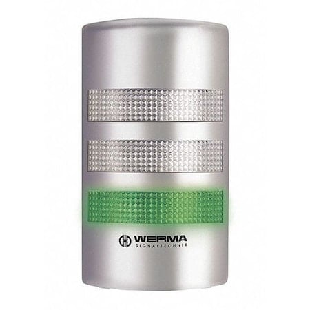Tower Light Assembly, 115 to 230V AC, Green, Red, Yellow, 195 mm Height, LED, FlatSIGN Series MPN:69140068