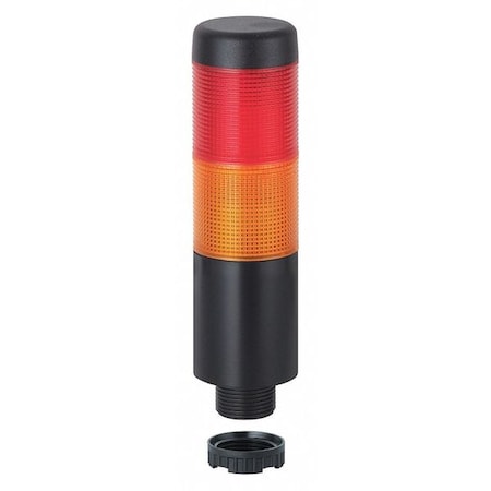 Tower Light Assembly, 24V AC/DC, Red, Yellow, 38 mm Dia., 141 mm Height, LED, KOMPAKT 37 Series MPN:69923075