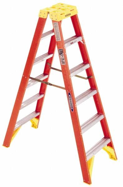 7-Step Fiberglass Step Ladder: Type IA, 8' High MPN:T6208
