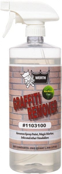 Graffiti/Vandal Mark Remover: Liquid, 32 oz Bottle MPN:410027