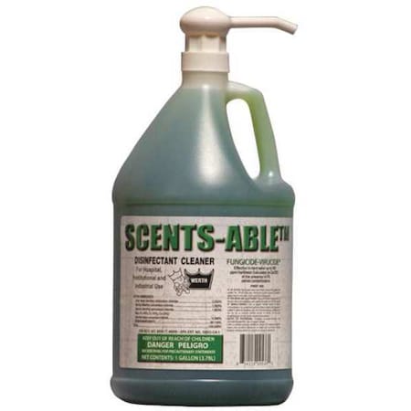 Cleaner and Disinfectant, 1 gal. Bottle, Unscented, 4 PK MPN:3000