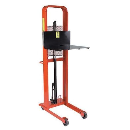 Manual Hand-Truck-Style Platform Lift, Manual, 1, 000 lb Load Capacity, Foot Pump Lift Control MPN:260032