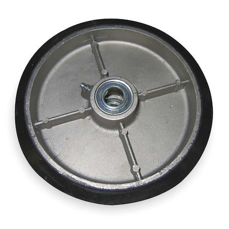 RubberWheel, 2in, 2-1/4in, Blk, Rubber, 600lb MPN:052868