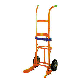 Wesco® Overpack Poly & Fiber Drum Truck 240082 with Rubber Wheels 240082