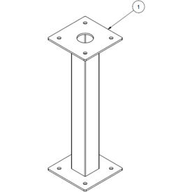 Epic Fans 7' Down Rod Extension For Brevis Colossus & Direct Drive HVLS Fans Black 6015871
