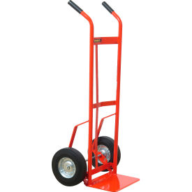Wesco® Steel Hand Truck w/ Double Handle Semi Pneumatic Wheels 700 lb. Capacity 210026