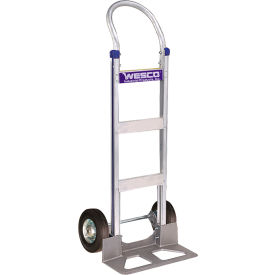 Wesco® Cobra Lite Aluminum Hand Truck w/ Continuous Handle Semi Pneumatic Wheels 600 lb. Cap. 220381