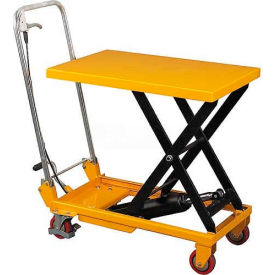Wesco® Mobile Single Scissor Lift Table 260208 1100 Lb. Capacity 260208