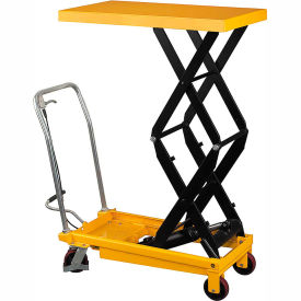 Wesco® Mobile Double Scissor Lift Table 272862 - 1540 Lb. Cap. 272862