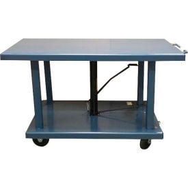 Wesco® Work Positioning Post Lift Table Foot Control 260297 60x32 4000 Lb. Cap. 260297