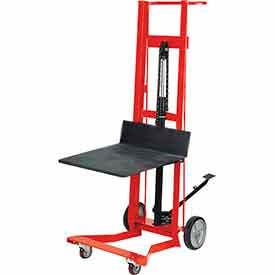 Wesco® Foot Pedal Platform Lift Truck 260009 Four Wheel Style 750 Lb. Cap. 260009