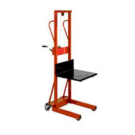 Wesco® Compact Lift Truck Hand Operated Winch with Platform 260152 500 Lb. Cap. 260152