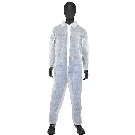 Disposable Coveralls, White, 4XL, PK25 MPN:3502/XXXXL