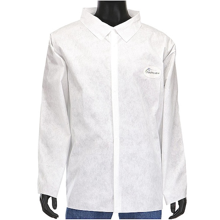 Long Sleeve Shirt, SMMMS, Snap Closure, Open Cuff, White, XL, 50 PK MPN:C3817/XL