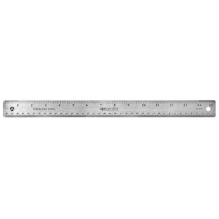 Ruler, 15 Inch, Stainless Steel MPN:10416