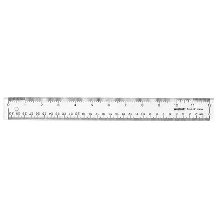 Ruler, 12 Inch, Clear Acrylic MPN:10562