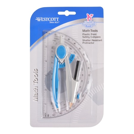 Math Sets, 2 pc. Compass & Protractor Set MPN:14558