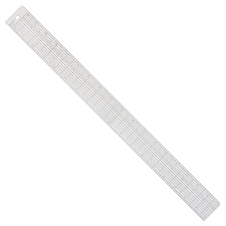 Rulers, 1.5 x 18.5 Grid Ruler with Metal Cutting Edge MPN:B-2M