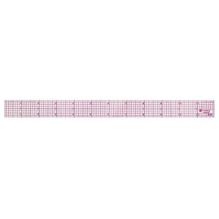 Ruler, Plastic, Lined, 16ths, 12in, Transprnt MPN:B-60