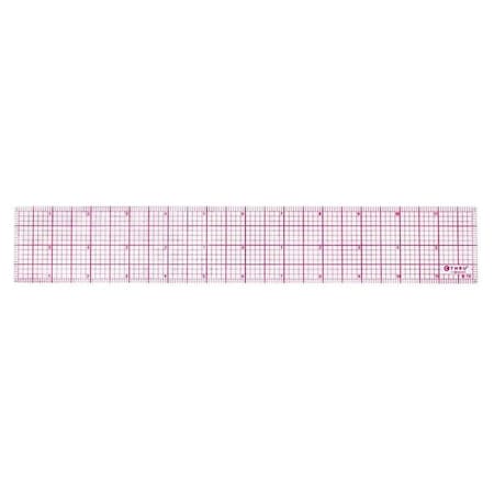 Ruler, Plastic, Lined, 16ths, 12in, Transprnt MPN:B-70