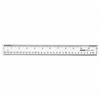 Ruler 12 Inch Clear Acrylic MPN:10562
