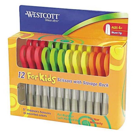 For Kids Scissors Teacher's Pack, Rounded Tip, 5