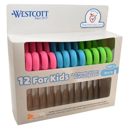 Scissors, Teachers Bulk 12Pack - 14596 with Anti-Microbial MPN:14873